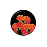 Orange tulips Hat Clip Ball Marker (4 pack)