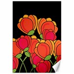 Orange tulips Canvas 20  x 30  