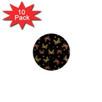 Insects Motif Pattern 1  Mini Magnet (10 pack) 