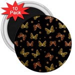 Insects Motif Pattern 3  Magnets (10 pack) 