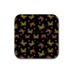 Insects Motif Pattern Rubber Coaster (Square) 