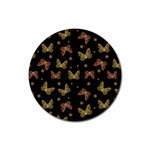 Insects Motif Pattern Rubber Coaster (Round) 
