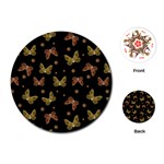 Insects Motif Pattern Playing Cards (Round) 