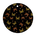 Insects Motif Pattern Round Ornament (Two Sides) 