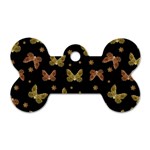Insects Motif Pattern Dog Tag Bone (One Side)