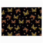 Insects Motif Pattern Large Glasses Cloth