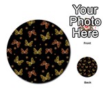 Insects Motif Pattern Multi-purpose Cards (Round) 