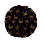 Insects Motif Pattern Standard 15  Premium Round Cushions