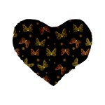 Insects Motif Pattern Standard 16  Premium Heart Shape Cushions