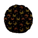 Insects Motif Pattern Standard 15  Premium Flano Round Cushions
