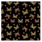 Insects Motif Pattern Large Satin Scarf (Square)