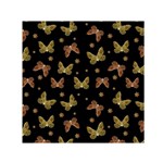 Insects Motif Pattern Small Satin Scarf (Square) 