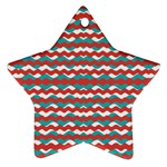 Geometric Waves Star Ornament (Two Sides) 