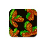 Autumn leafs Rubber Square Coaster (4 pack) 