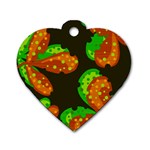 Autumn leafs Dog Tag Heart (Two Sides)