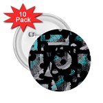 Blue shadows  2.25  Buttons (10 pack) 