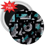 Blue shadows  3  Magnets (10 pack) 