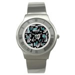 Blue shadows  Stainless Steel Watch