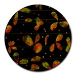 Floral abstraction Round Mousepads