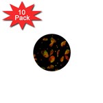 Floral abstraction 1  Mini Buttons (10 pack) 