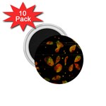 Floral abstraction 1.75  Magnets (10 pack) 