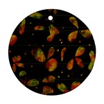 Floral abstraction Round Ornament (Two Sides) 