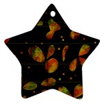 Floral abstraction Star Ornament (Two Sides) 