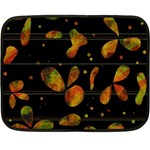 Floral abstraction Double Sided Fleece Blanket (Mini) 