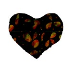 Floral abstraction Standard 16  Premium Heart Shape Cushions