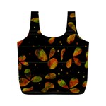 Floral abstraction Full Print Recycle Bags (M) 