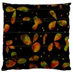 Floral abstraction Large Flano Cushion Case (Two Sides)
