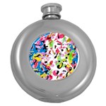 Colorful pother Round Hip Flask (5 oz)