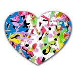 Colorful pother Heart Mousepads
