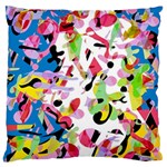 Colorful pother Large Flano Cushion Case (One Side)