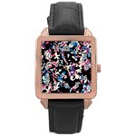 Creative chaos Rose Gold Leather Watch 