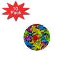 Colorful airplanes 1  Mini Buttons (10 pack) 