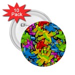 Colorful airplanes 2.25  Buttons (10 pack) 