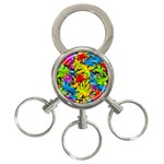 Colorful airplanes 3-Ring Key Chains