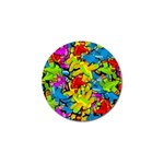 Colorful airplanes Golf Ball Marker