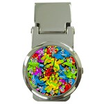 Colorful airplanes Money Clip Watches