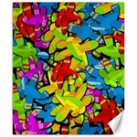Colorful airplanes Canvas 8  x 10 