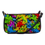 Colorful airplanes Shoulder Clutch Bags