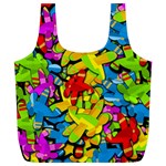 Colorful airplanes Full Print Recycle Bags (L) 