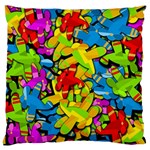 Colorful airplanes Standard Flano Cushion Case (Two Sides)