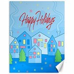 Xmas landscape - Happy Holidays Canvas 12  x 16  