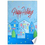 Xmas landscape - Happy Holidays Canvas 20  x 30  