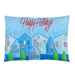 Xmas landscape - Happy Holidays Pillow Case (Two Sides)