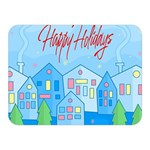 Xmas landscape - Happy Holidays Double Sided Flano Blanket (Mini) 