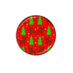 Reindeer and Xmas trees pattern Hat Clip Ball Marker