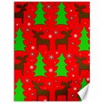 Reindeer and Xmas trees pattern Canvas 36  x 48  